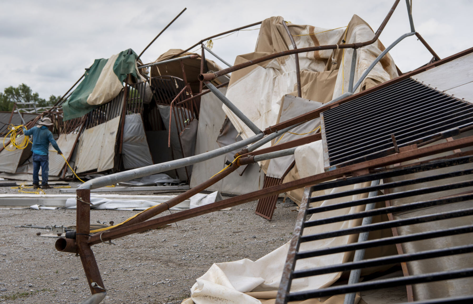 Lancaster Event Center Storm Damage, 7.10